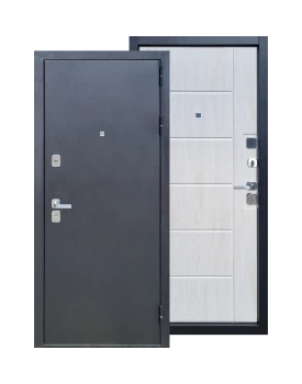 Входная дверь Талисман, 2050×860×960×90 мм, цвет Альберо браш грей/Дуб модейра жемчуг