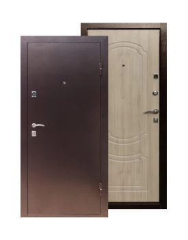 Входная дверь Ультра, 2050×860×960×65 мм, цвет Дуб грей