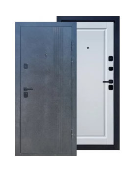 Входная дверь Титан (CLASSIC-111, CLASSIC-112), 2050×860×960×95 мм, цвет Белый эмалит/Серый эмалит