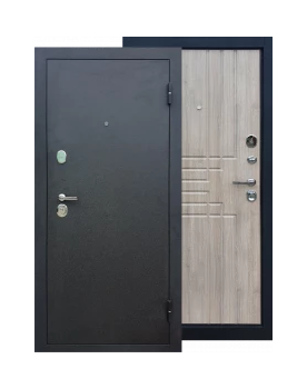 Входная дверь Атлант (902, 905, 907), 2050×860×960×95 мм, цвет Венге/Белый ясень/Дуб грей